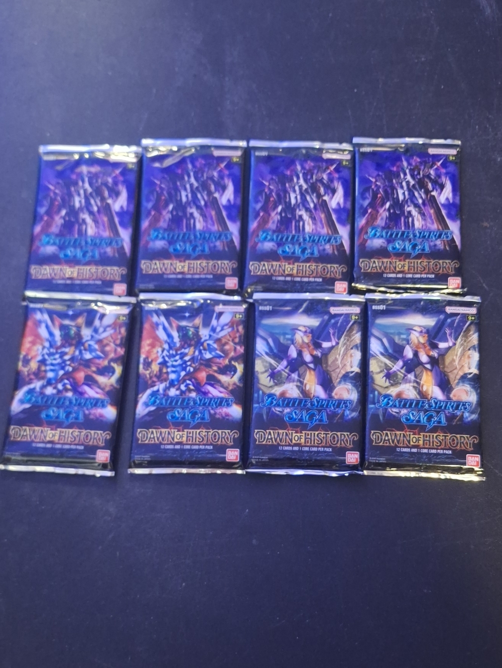 Battle Spirits Saga "Dawn of History" Trading Card Game Booster Packs - Blue